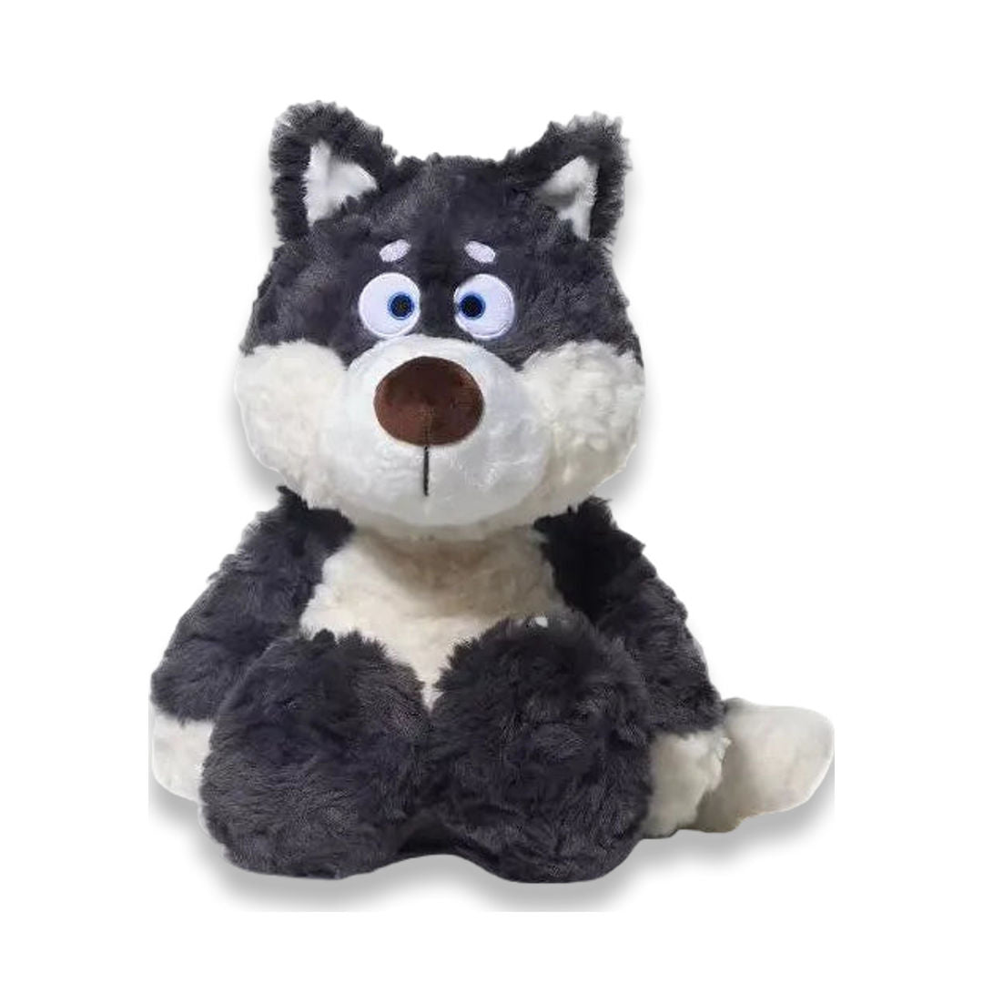 Peluche Loup Gris Kawaii — Doudou Géant 40cm | MBK